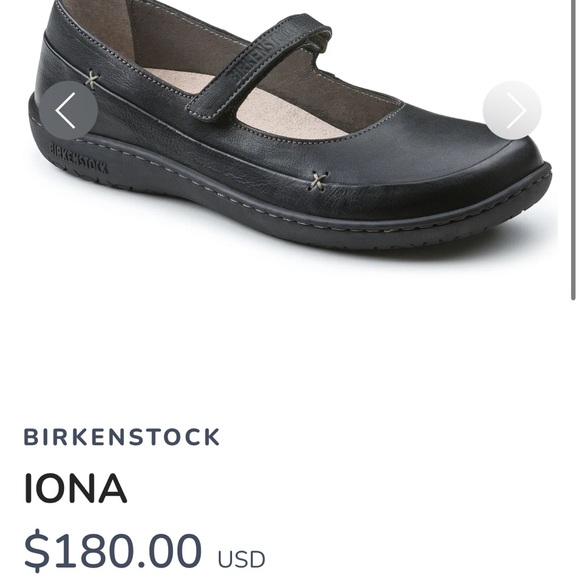 Birkenstock Iona Black Mary Jane Flats - Picture 2 of 4
